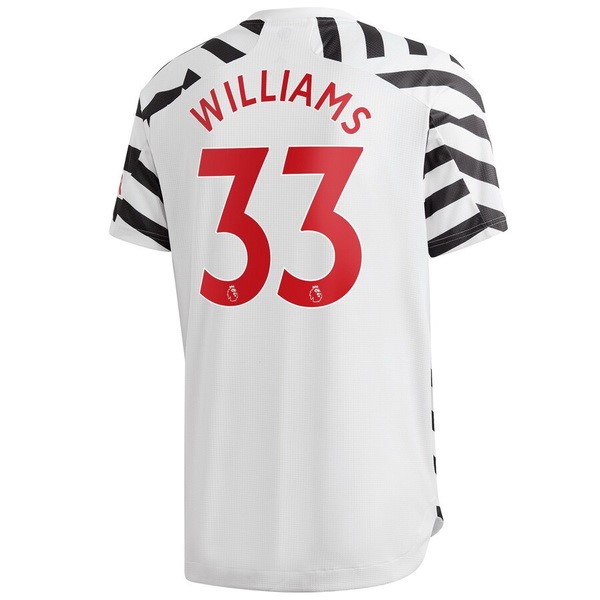 Maglia Manchester United NO.33 Williams Third 20/21 Bianco